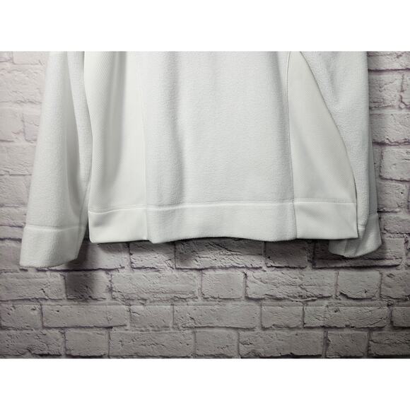 IZOD Women's White Full Zip Jacket Size XL Long Sleeve Warm Pockets - Picture 8 of 8